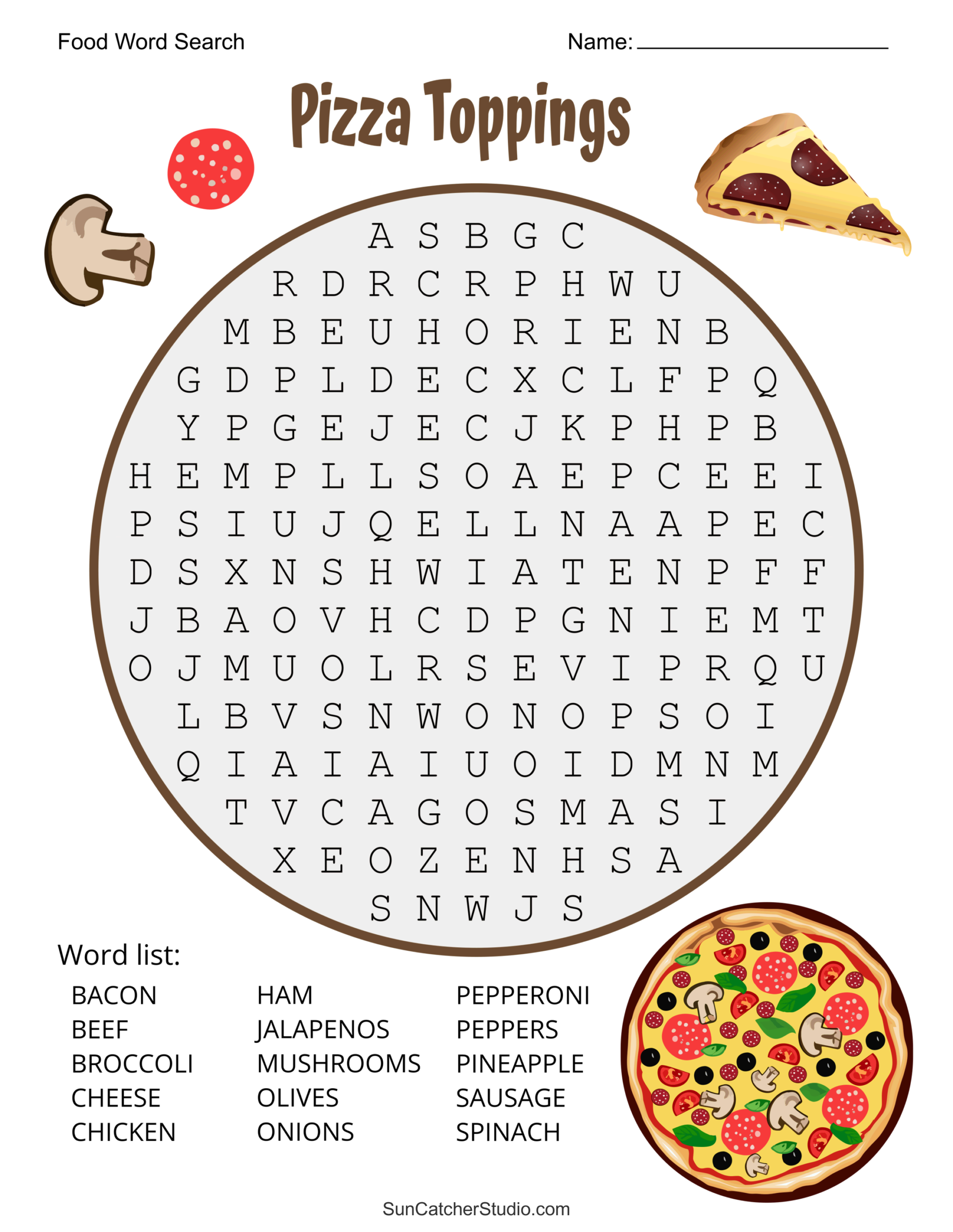 Food Word Search Free Printable Puzzles Free Printables Lettering SVG Files Tools Apps