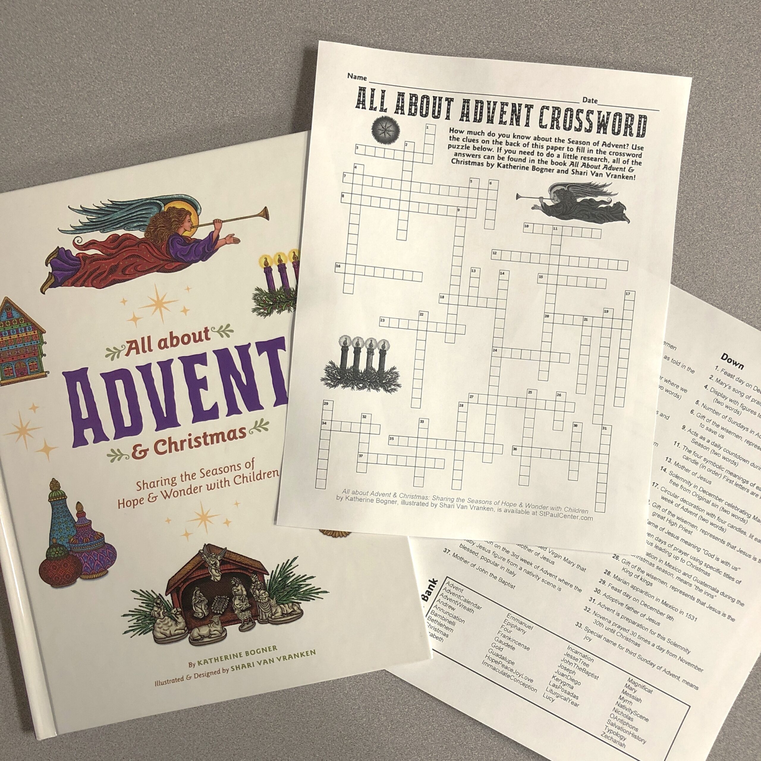 Look To Him And Be Radiant All About Advent Challenging Crossword Puzzle