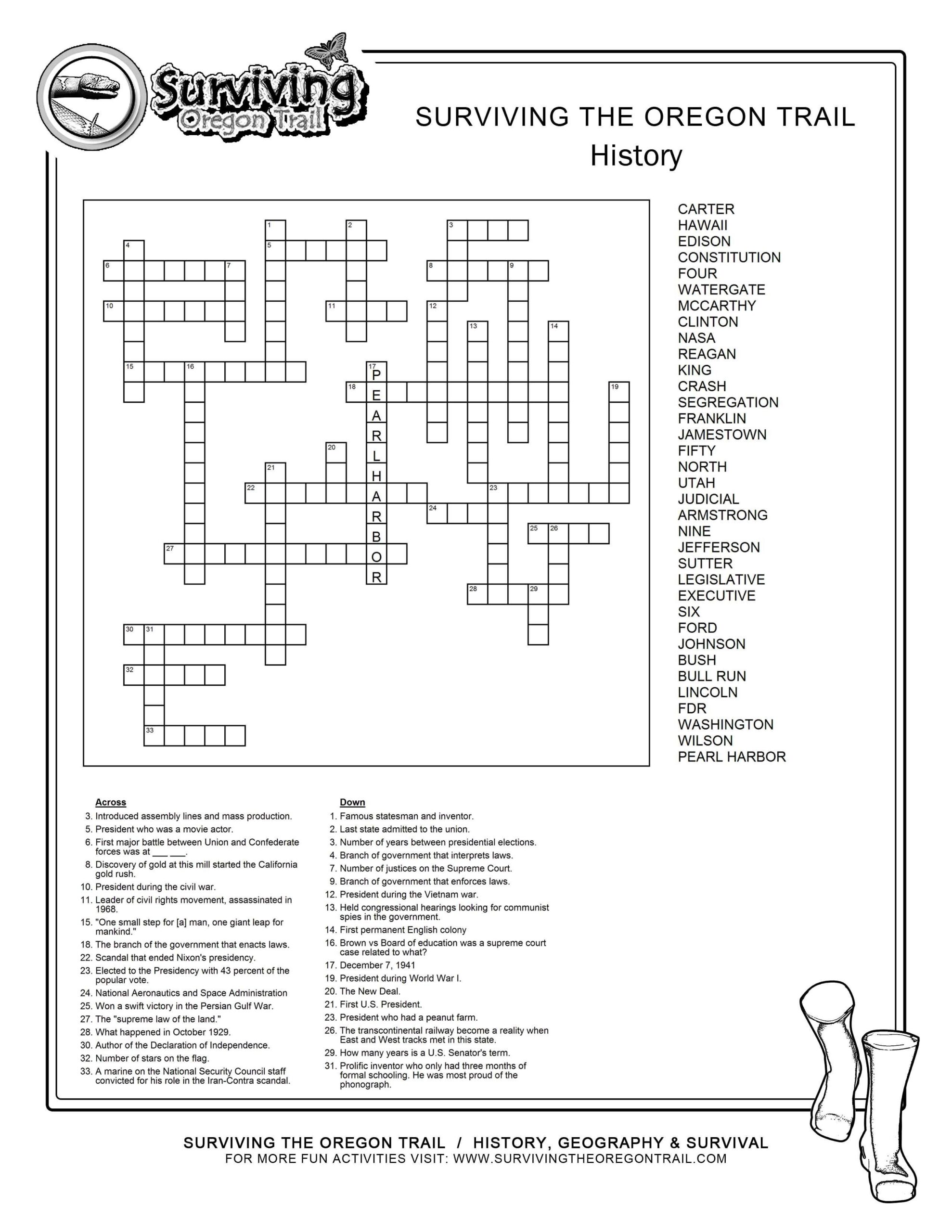 Printable Crosswords For 6Th Grade Printable Crossword Puzzles Worksheets Library