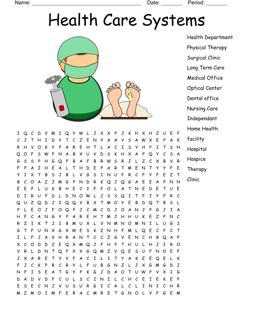1 01 Nursing Fundamentals Crossword WordMint