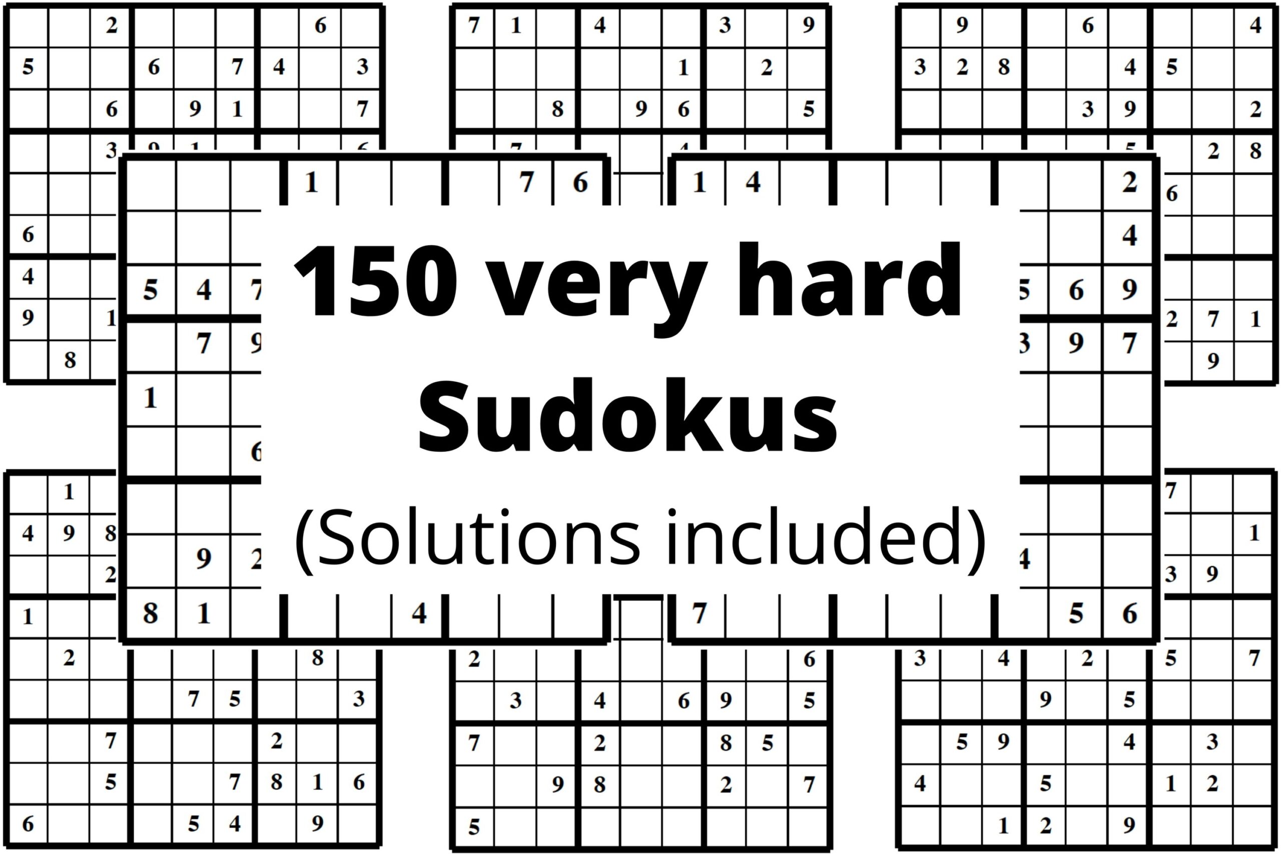 150 Very Hard Sudokus 2177153 150 Very Hard Sudokus 2177153