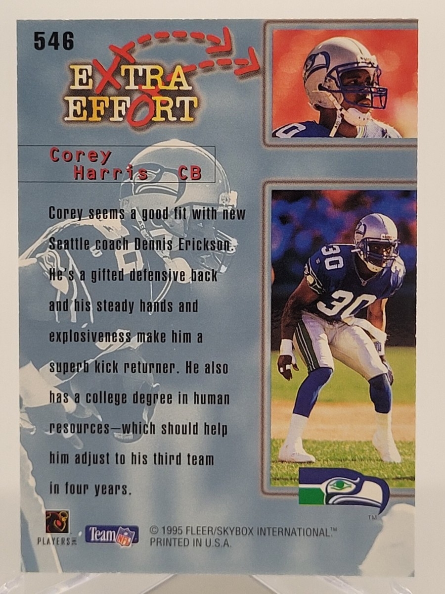 1995 FLEER ULTRA COREY HARRIS EXTRA EFFORT FOOTBALL CARD SEAHAWKS NFL Donruss EBay
