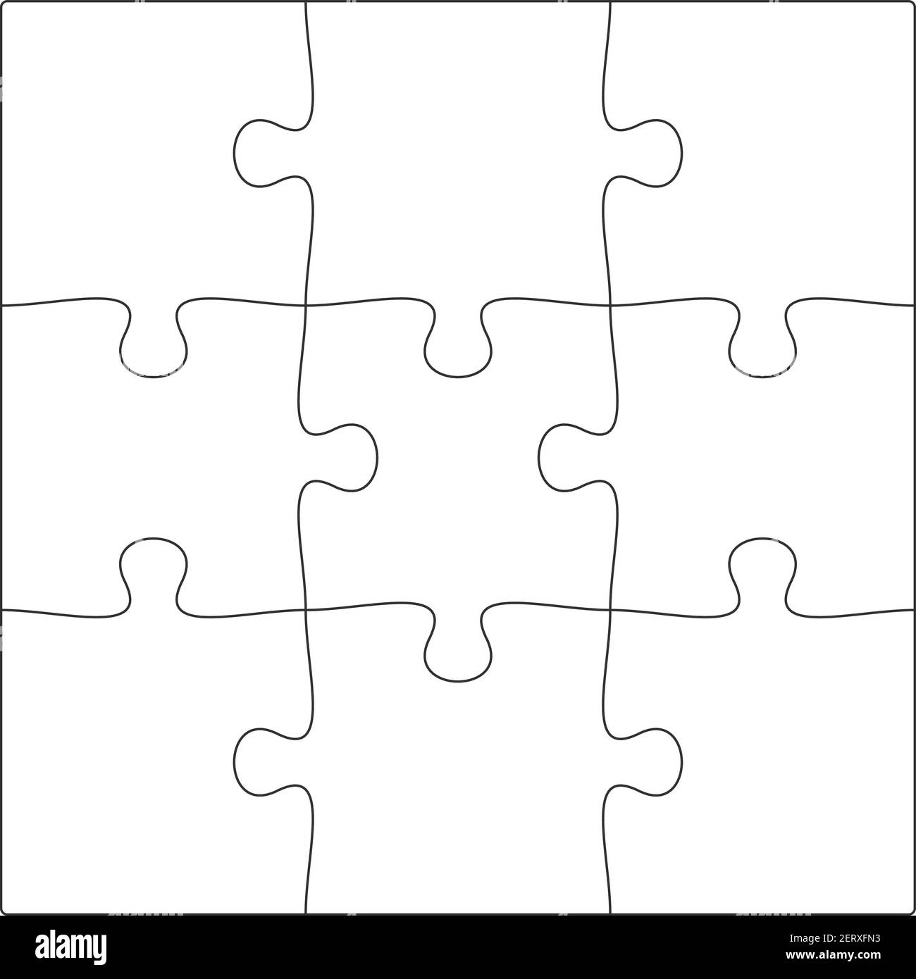 3x3 Jigsaw Puzzle Blank Template Background Light Lines Every Piece Is A Single Shape Vector Illustration Stock Vector Image Art Alamy 3x3 Jigsaw Puzzle Blank Template Background Light Lines Every Piece Is A Single Shape Vector Illustration Stock Vector Image Art Alamy