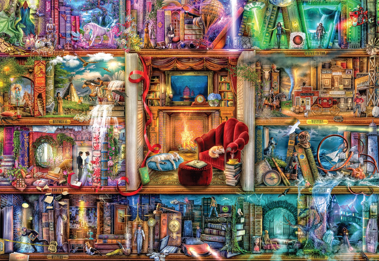 Aimee Stewart The Grand Fiction Library 2000 Piece Puzzle