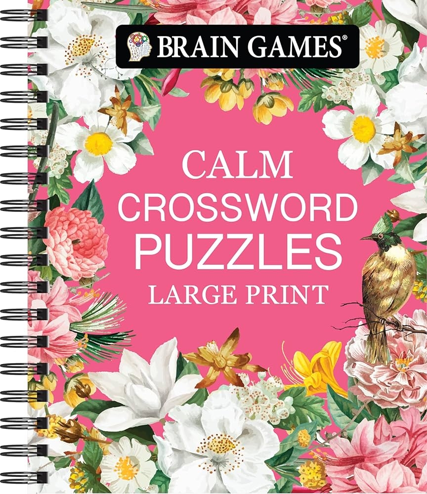 Amazon Brain Games Calm Crossword Puzzles Large Print Brain Games Large Print 9781639385799 Publications International Ltd Brain Games Books