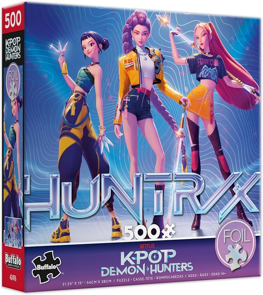 Amazon Buffalo Games Kpop Demon Hunters For The Fans 500 Piece Foil Finish Jigsaw Puzzle Colorful Puzzles For Adults Precision Cut Pieces Beautiful Artwork And Hours Of Fun Toys Games