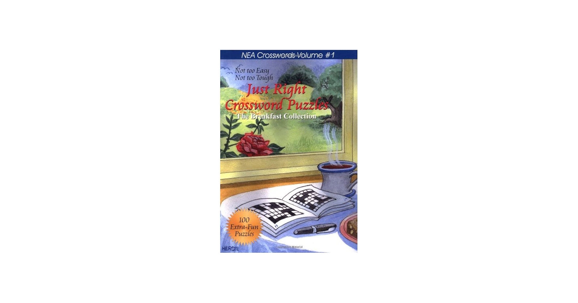 Amazon Just Right Crossword Puzzles Volume 1 The Breakfast Collection NEA Crosswords 9781884956614 Quill Driver Books Libros