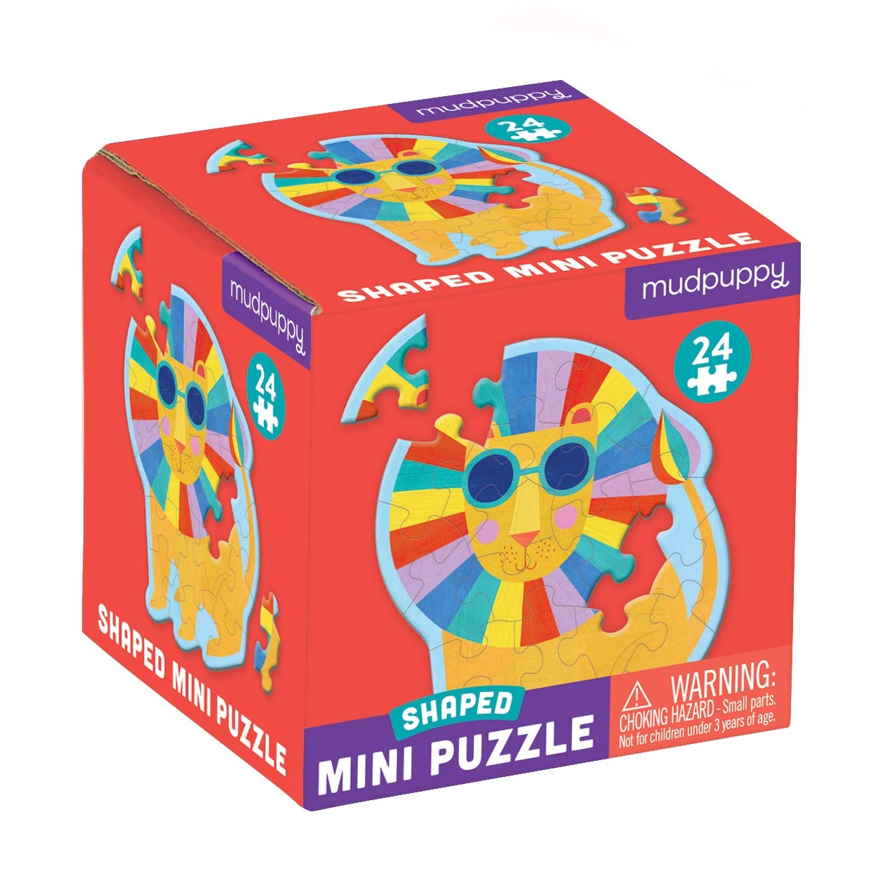 Amazon Mudpuppy Rainbow Lion Shaped Mini Puzzle 24 Pieces 6 X 6 Die Cut Jigsaw Puzzle In The Shape Of A Colorful Lion Great Travel Activity For Kids Makes A Great