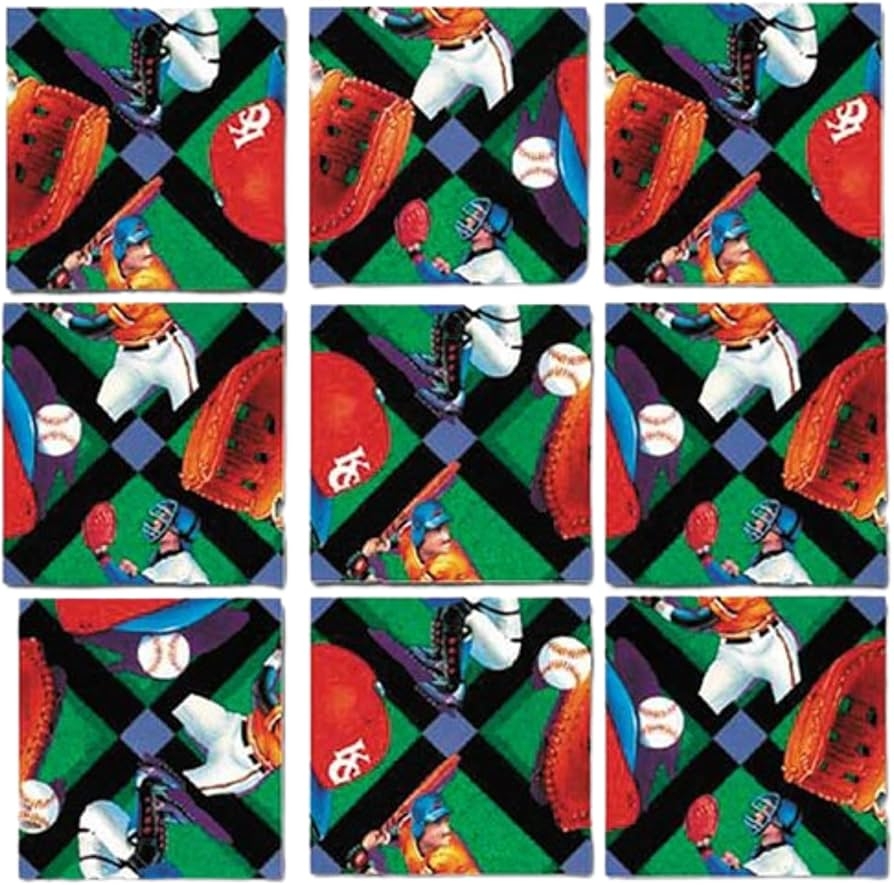 Amazon Scramble Squares Baseball 9 Piece Challenging Puzzle Amazing Engaging Brain Teaser Mind Game For Children Teens Adults Seniors Toys Games