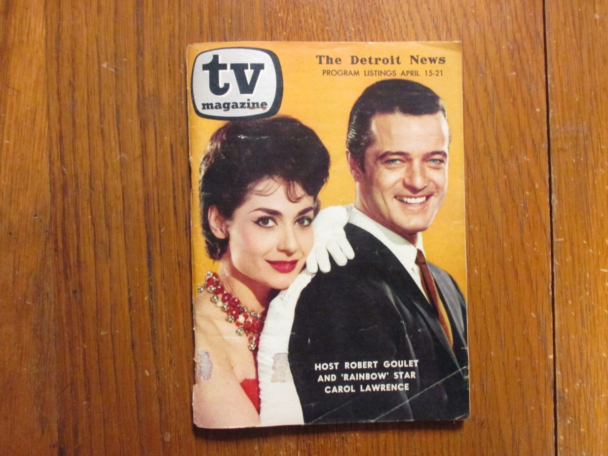 April 15 1962 Detroit News TV Maga CAROL LAWRENCE ERNEST BORGNINE ROBERT GOULET EBay