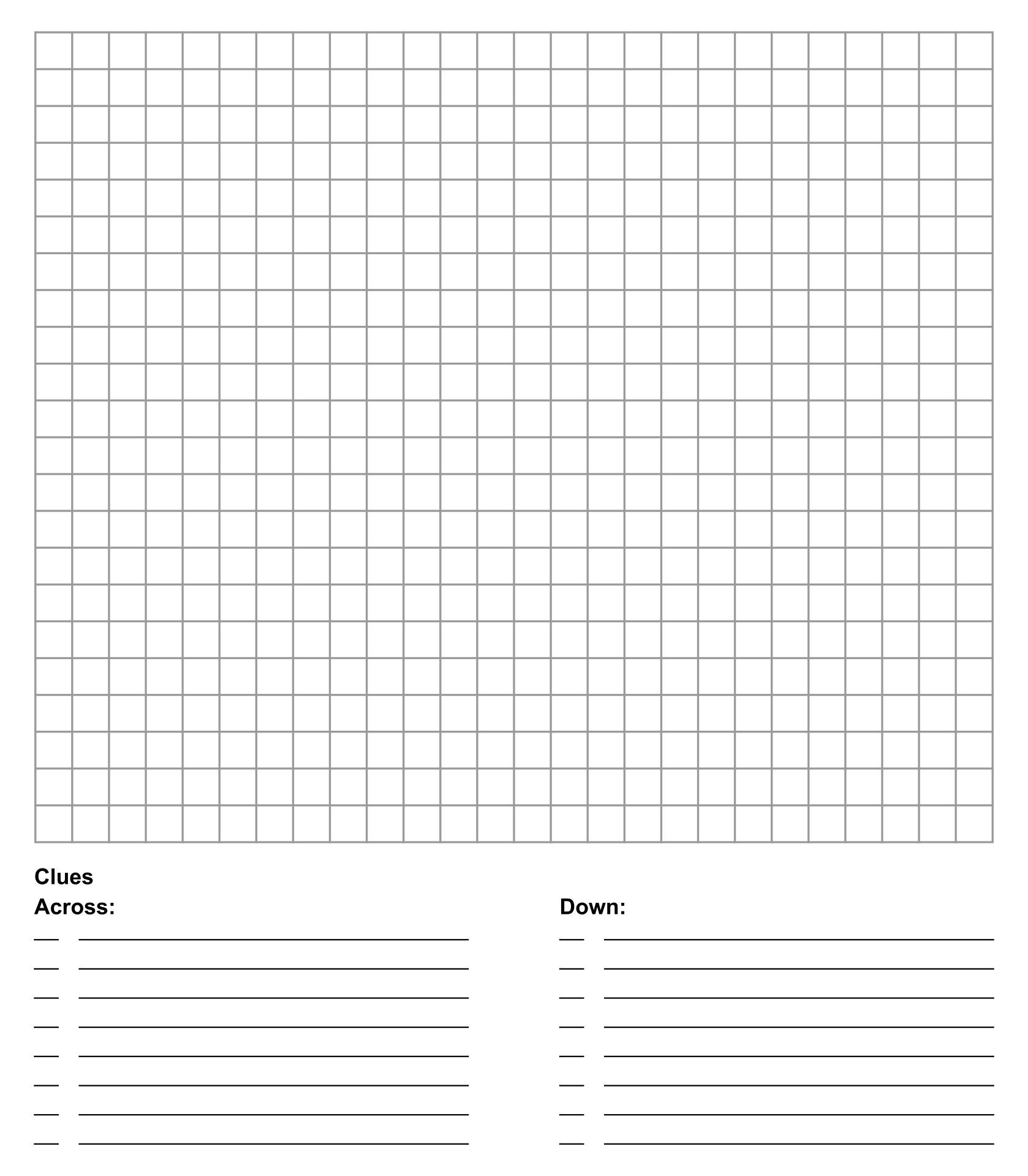 Blank Crossword Puzzle Template 10 Free PDF Printables Printablee Worksheets Library Blank Crossword Puzzle Template 10 Free PDF Printables Printablee Worksheets Library