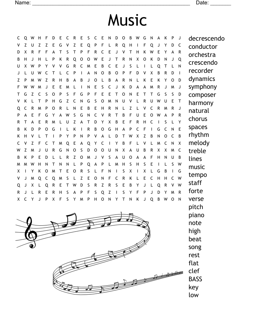Blues Music Crossword WordMint