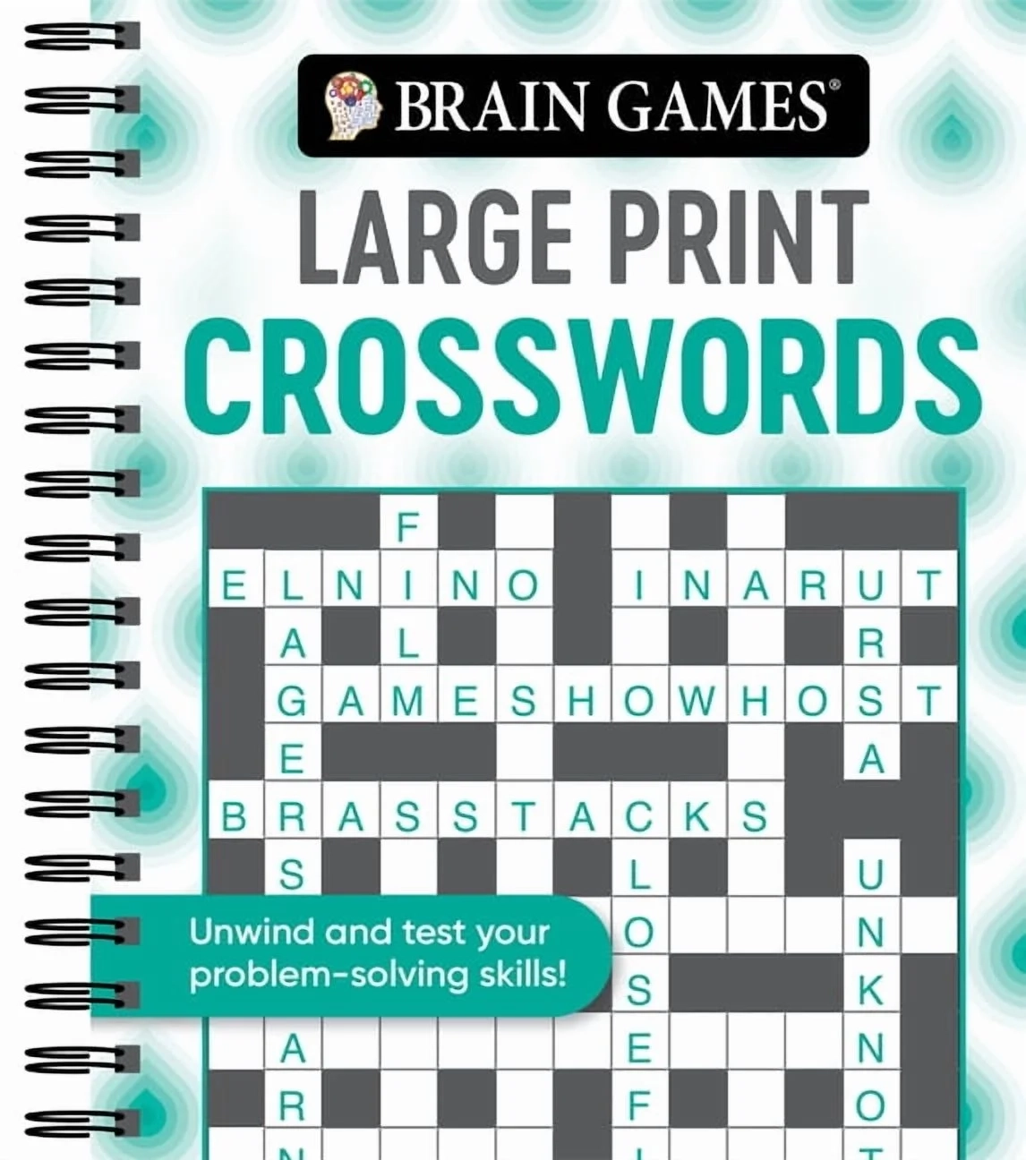 Brain Games Large Print Crosswords Spiral Bound Walmart
