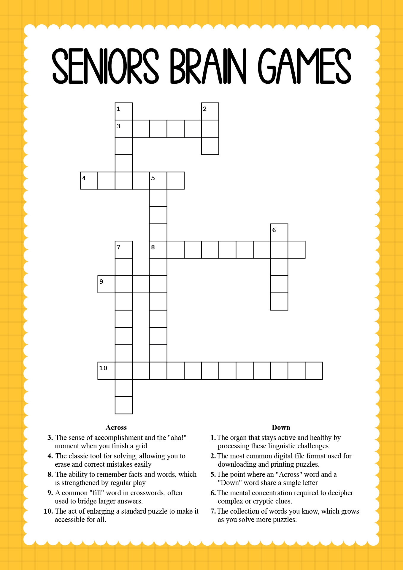 Brain Games Seniors Worksheets 12 Free PDF Printables Printablee