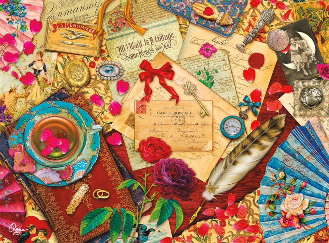 Buffalo Games Aimee Stewart A Vintage Love Letter 1000 Piece Puzzle The Puzzle Collections