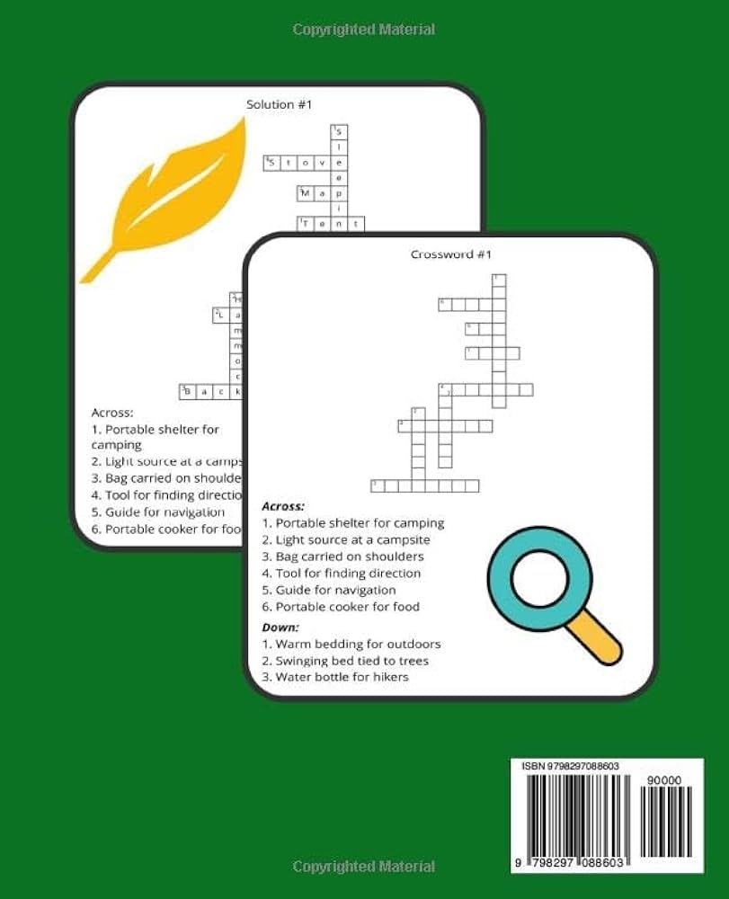 Buy Camping Crossword Puzzle Book Online At Low Prices In India Camping Crossword Puzzle Reviews Ratings Amazon in