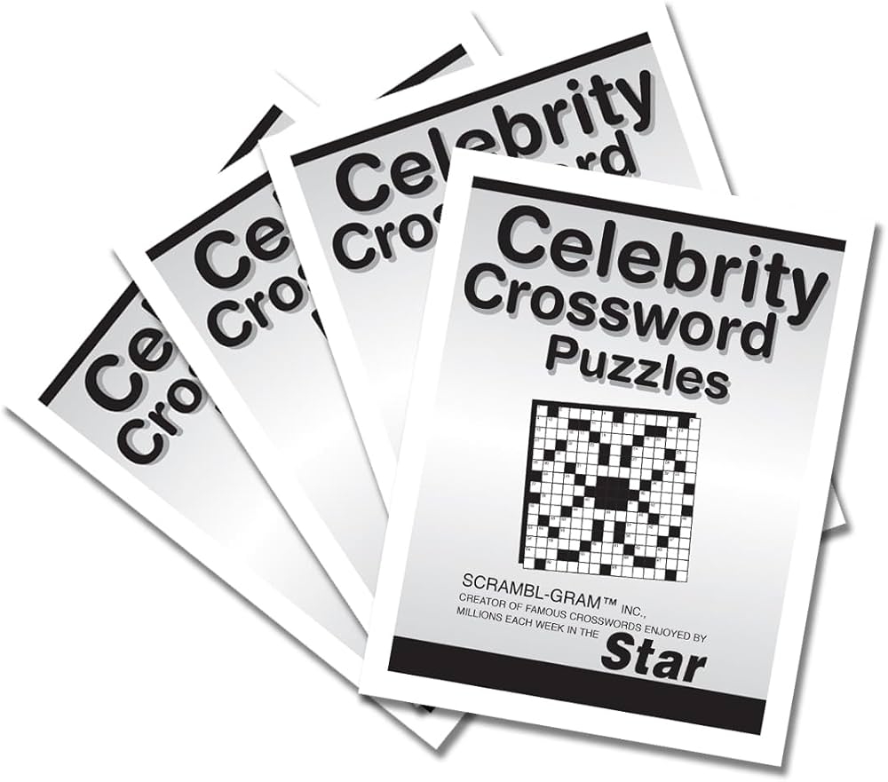 Celebrity Star Crossword By Puzzle Buffs 4 For 24 Scrambl Gram Inc 9798988638124 Amazon Books
