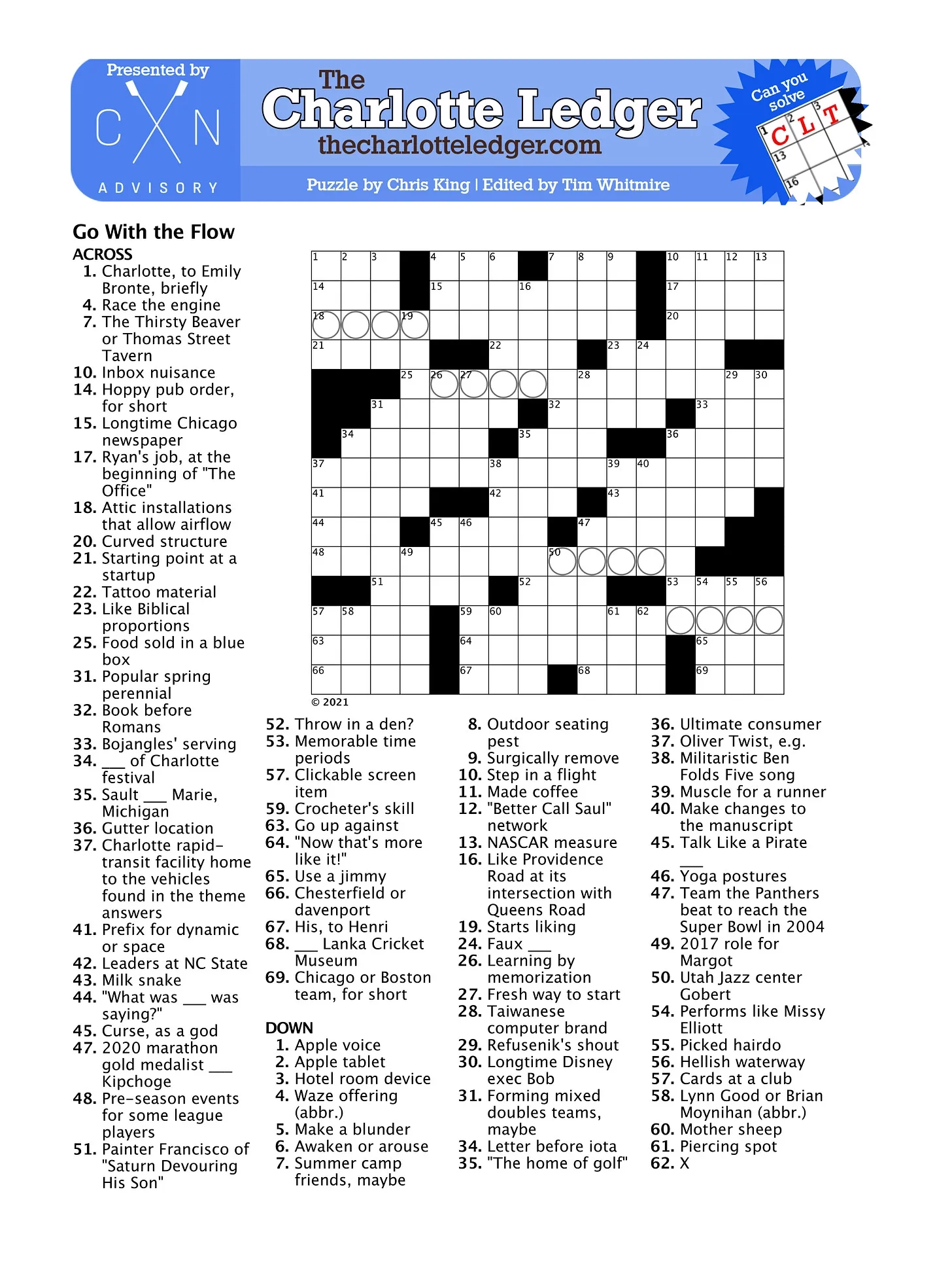 Charlotte Ledger Crosswords