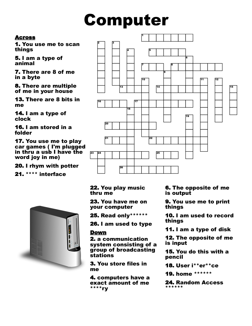 Computer Crossword WordMint