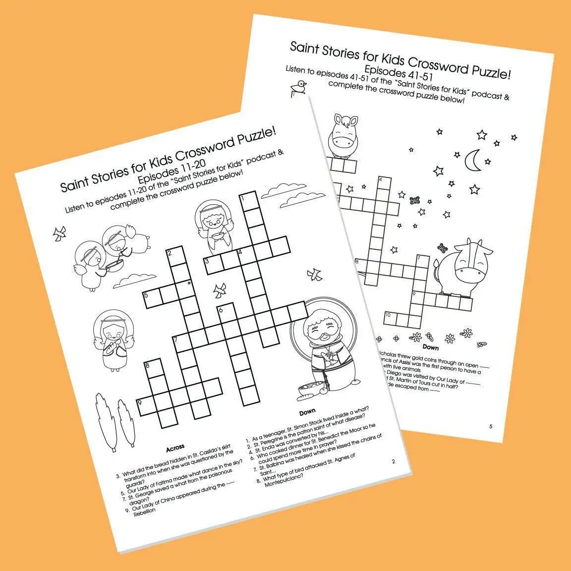 Crossword Challenge Sheets Digital Download Shining Light Dolls
