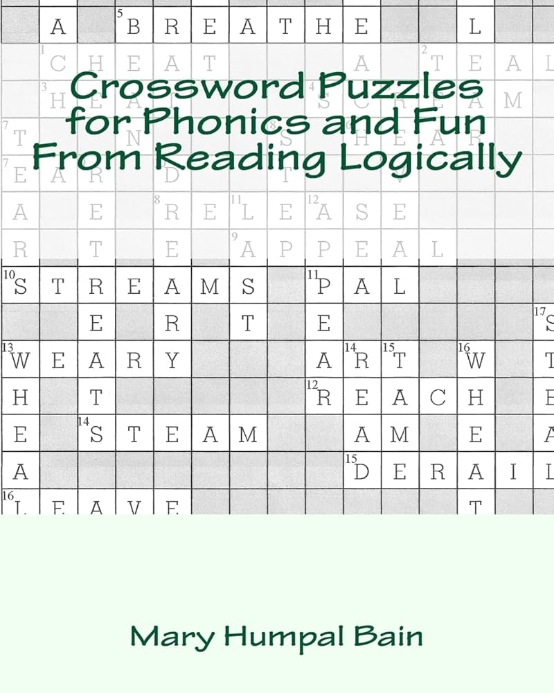 Crossword Puzzles For Phonics And Fun Bain Mary Humpal 9781539905622 Amazon Books