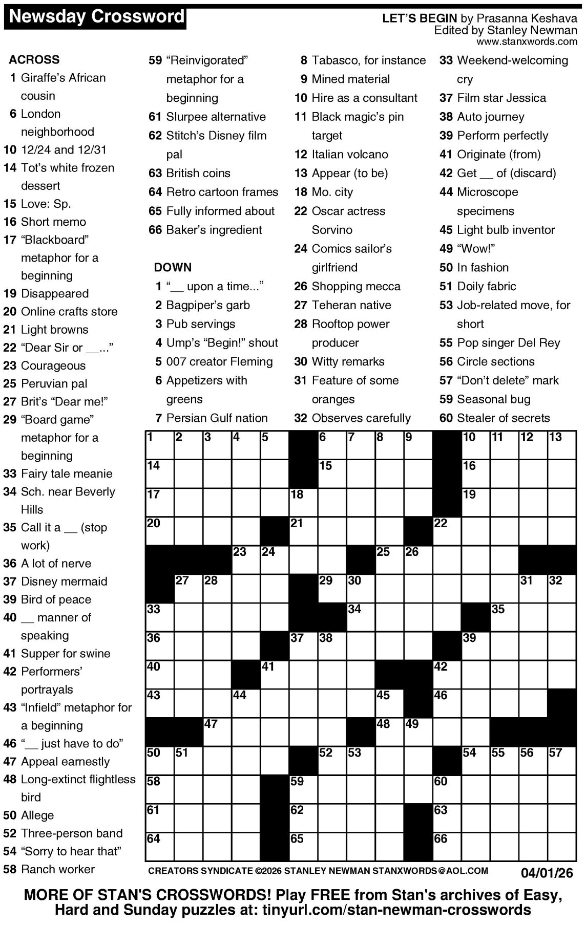 Crossword Puzzles For Week Of March 29 2026 Multimedia Dcourier