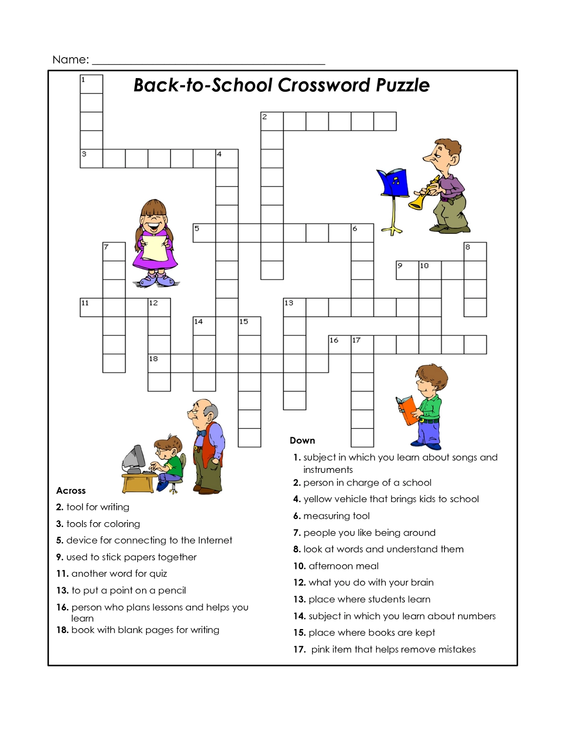 Crossword Puzzles Free Printable Printable Party Favors
