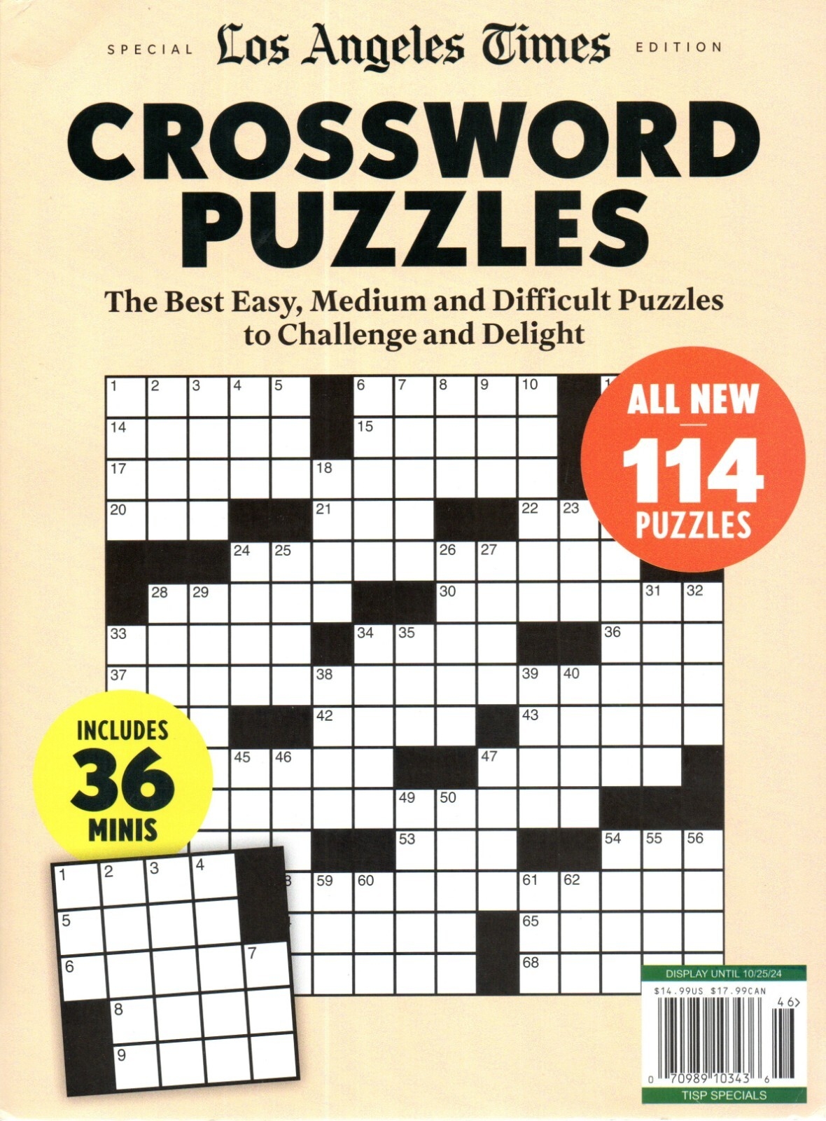 CROSSWORD PUZZLES Los Angeles Times Special Edition Summer 2024 114 Puzzles EBay