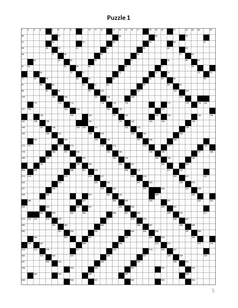 Digital Download 40 Printable Giant Crossword Puzzles For Adults Large Print Easy To Read Mega Size Games With Solutions Etsy Israel