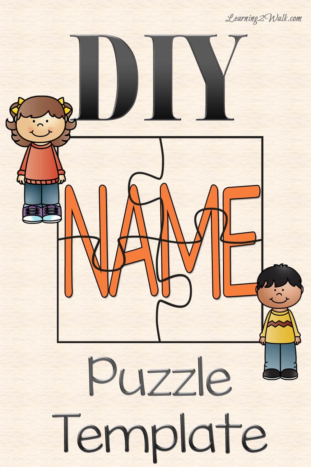 DIY NAME PUZZLE TEMPLATE Worksheets Library