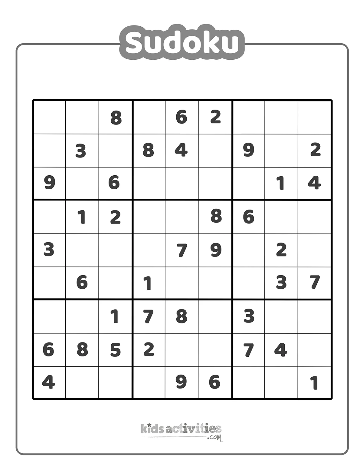 Easy And Hard Sudoku Printables Kids Activities Blog Easy And Hard Sudoku Printables Kids Activities Blog