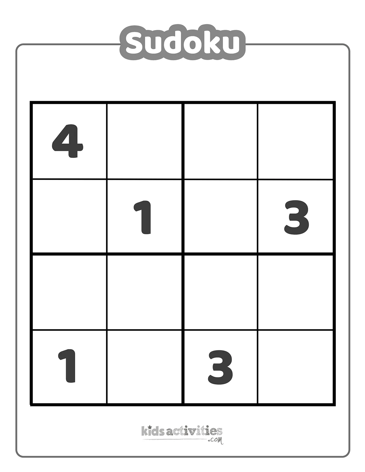 Easy And Hard Sudoku Printables Kids Activities Blog Easy And Hard Sudoku Printables Kids Activities Blog