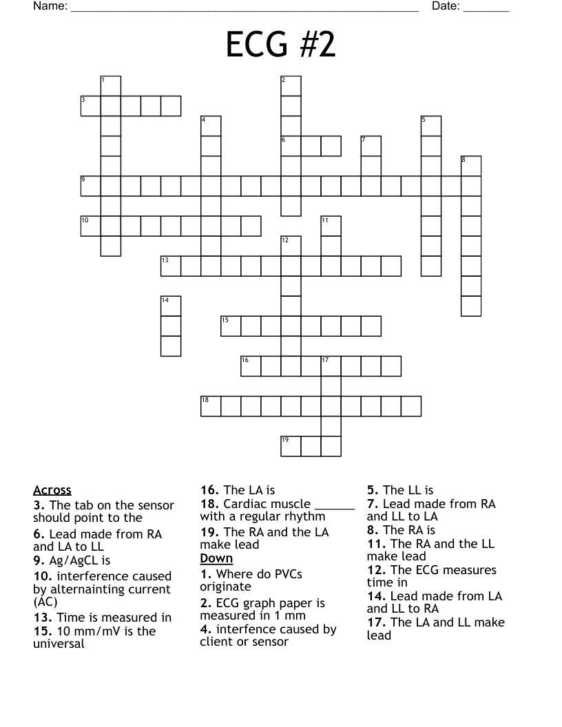 ECG 2 Crossword WordMint