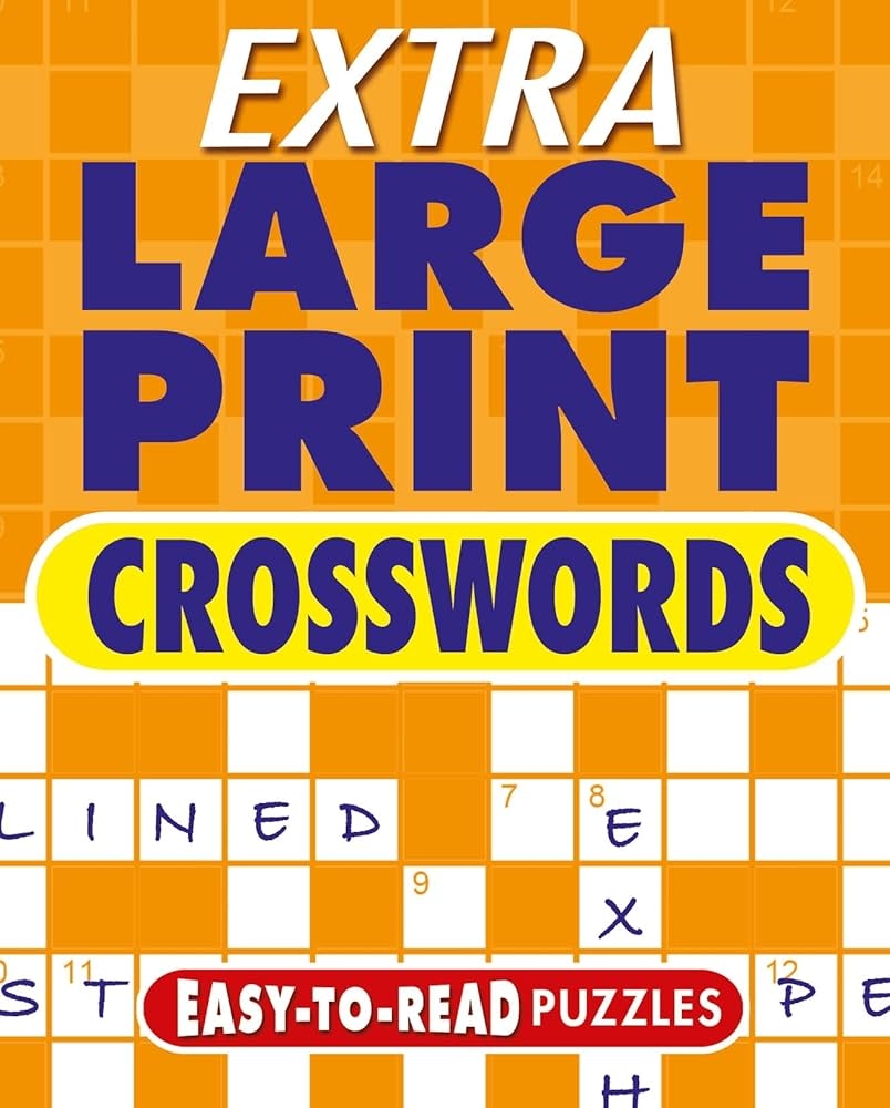 Extra Large Print Crosswords Easy To Read Puzzles Arcturus Extra Large Print Puzzles Eric Saunders 9781398816220 Amazon Books