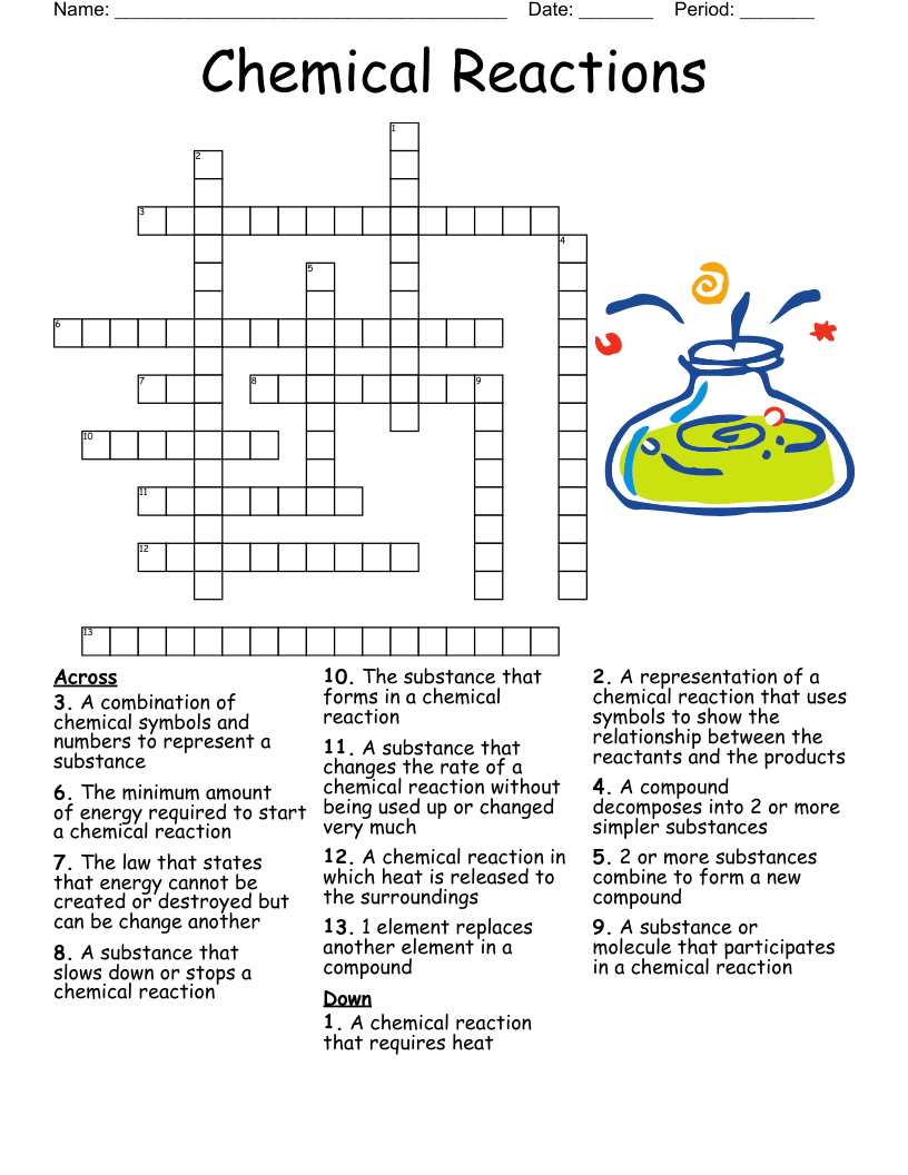 Food Tech GCSE Crossword WordMint