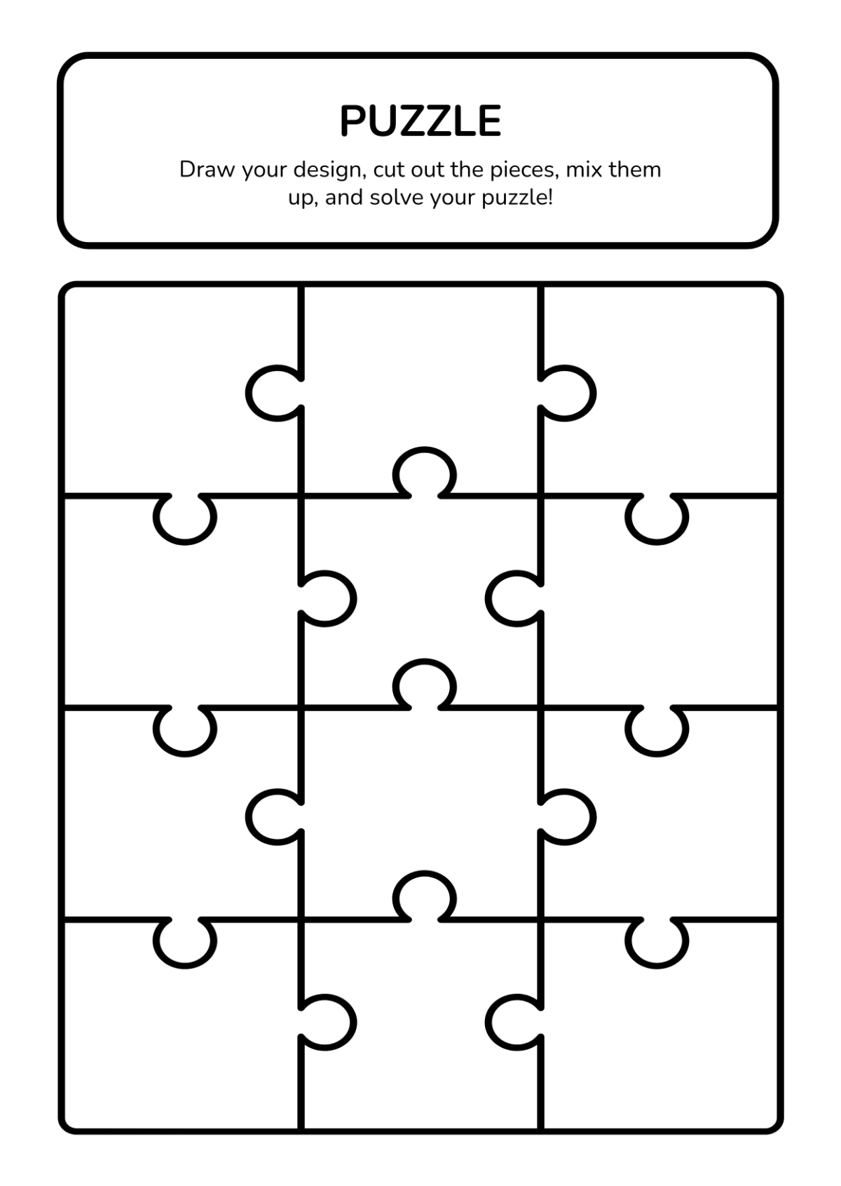 Free Editable Puzzle Template To Edit Online Free Editable Puzzle Template To Edit Online