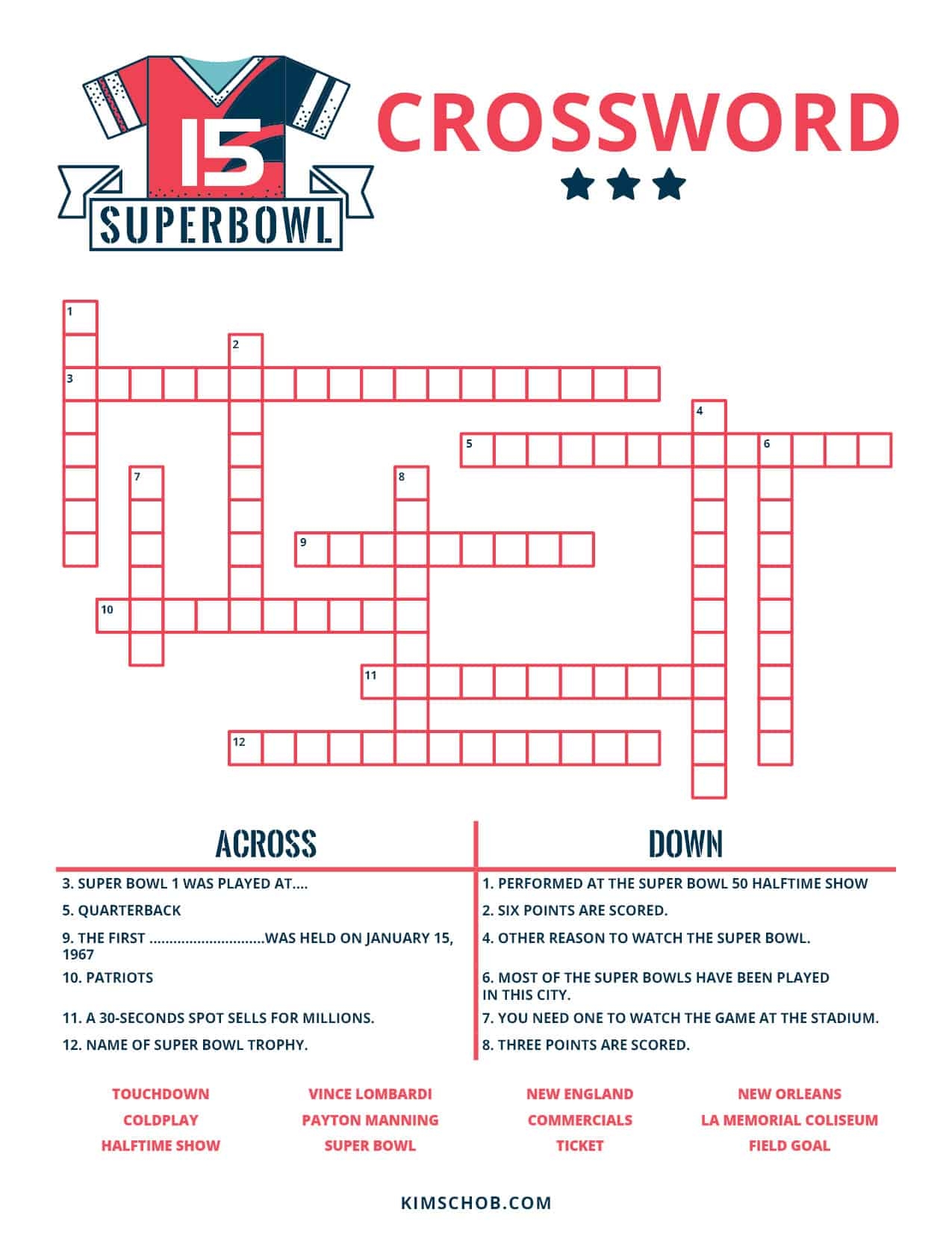 Free Football Printables Printable Game Day Activities Kim Schob
