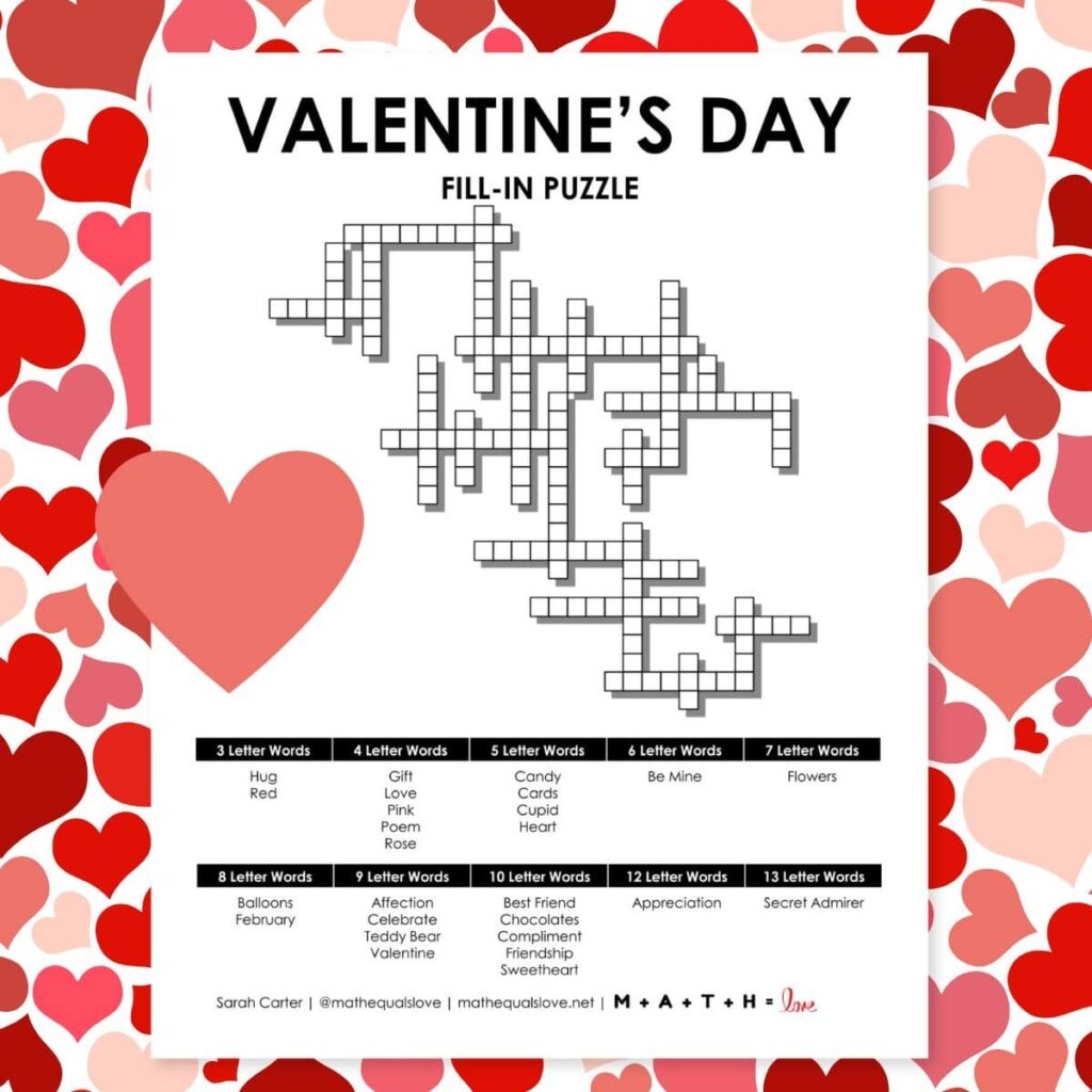 FREE Printable Fill In Puzzles PDF Download 
