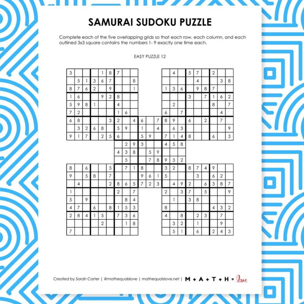 Free Printable Sudoku Puzzles PDF Downloads Free Printable Sudoku Puzzles PDF Downloads