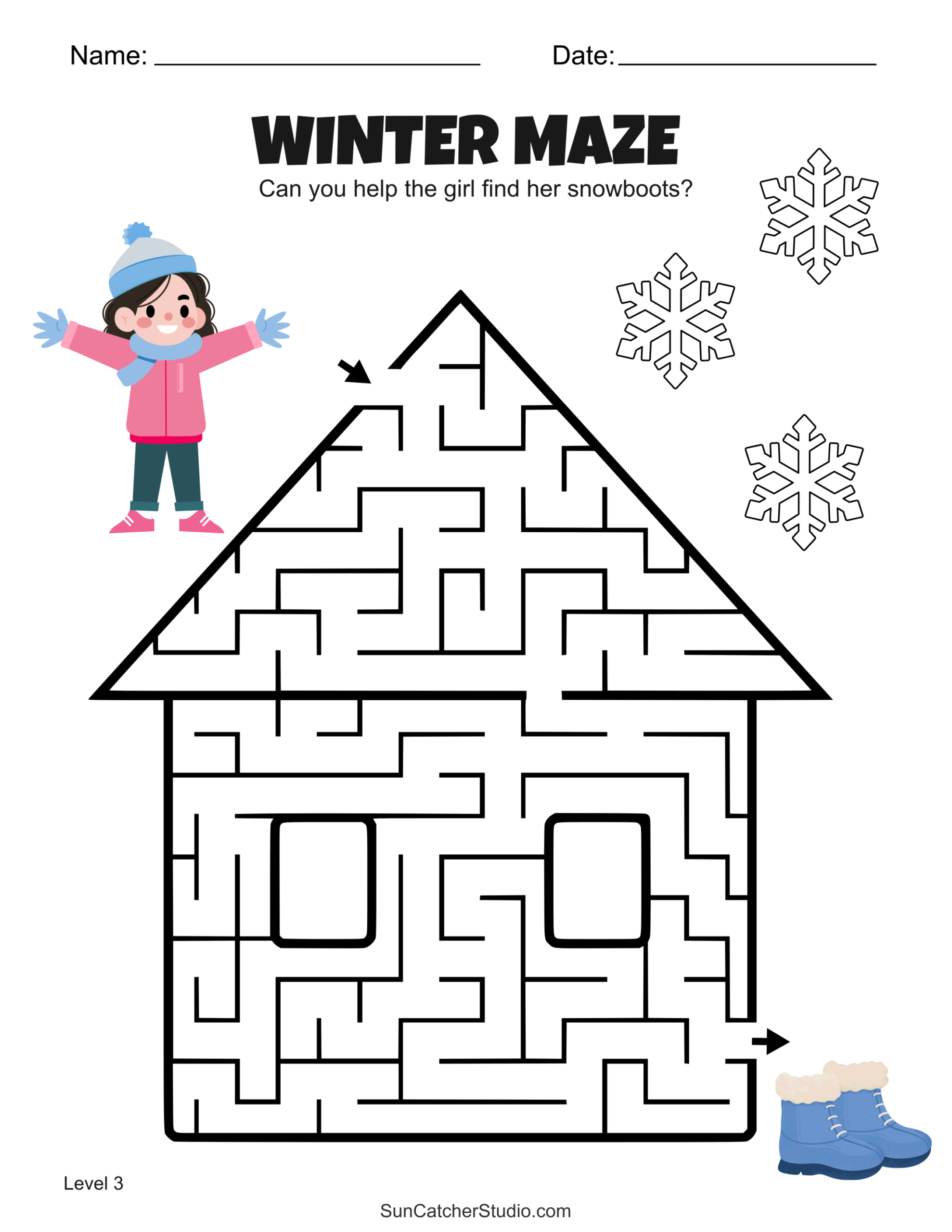 Free Printable Winter Maze Worksheets And Puzzles Free Printables Lettering SVG Files Tools Apps Free Printable Winter Maze Worksheets And Puzzles Free Printables Lettering SVG Files Tools Apps