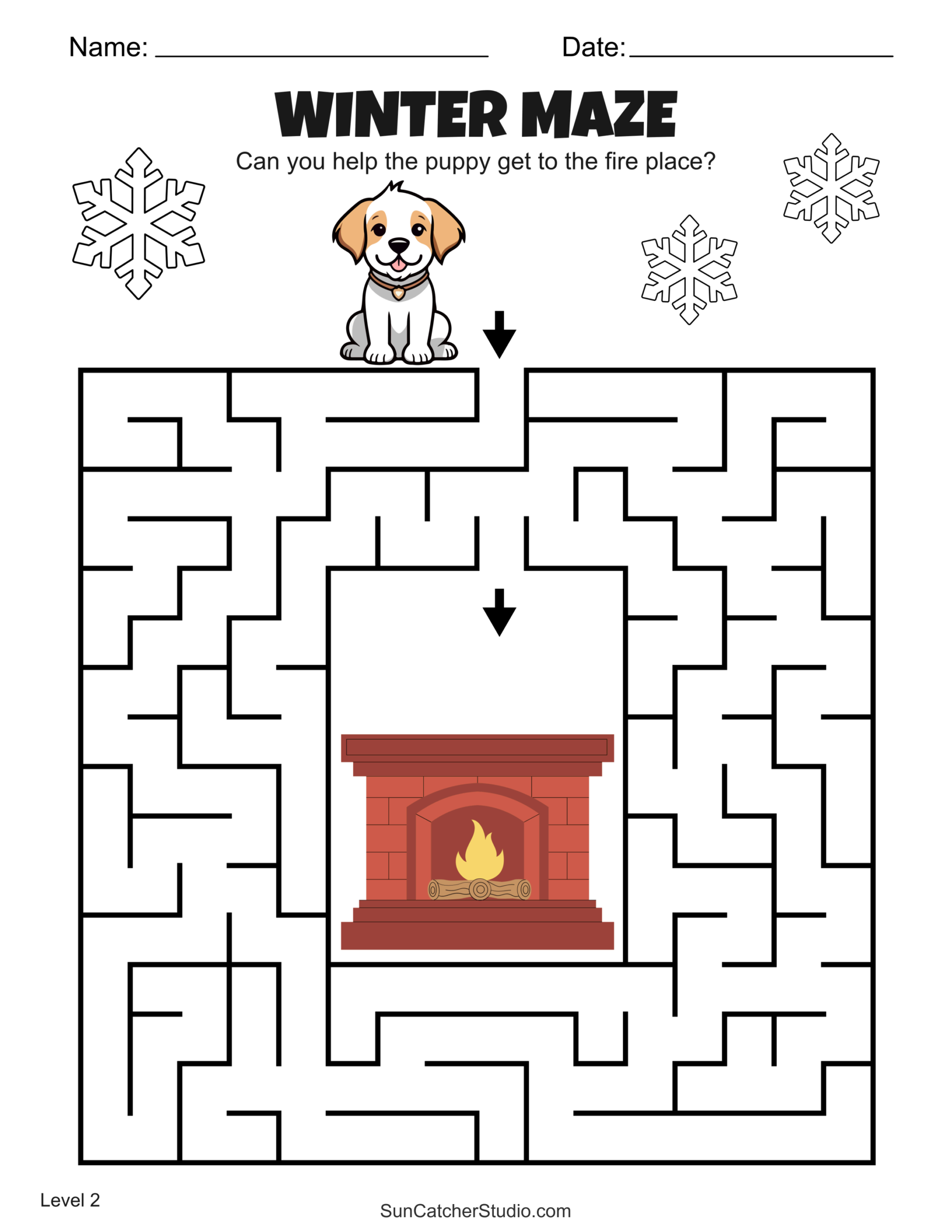 Free Printable Winter Maze Worksheets And Puzzles Free Printables Lettering SVG Files Tools Apps