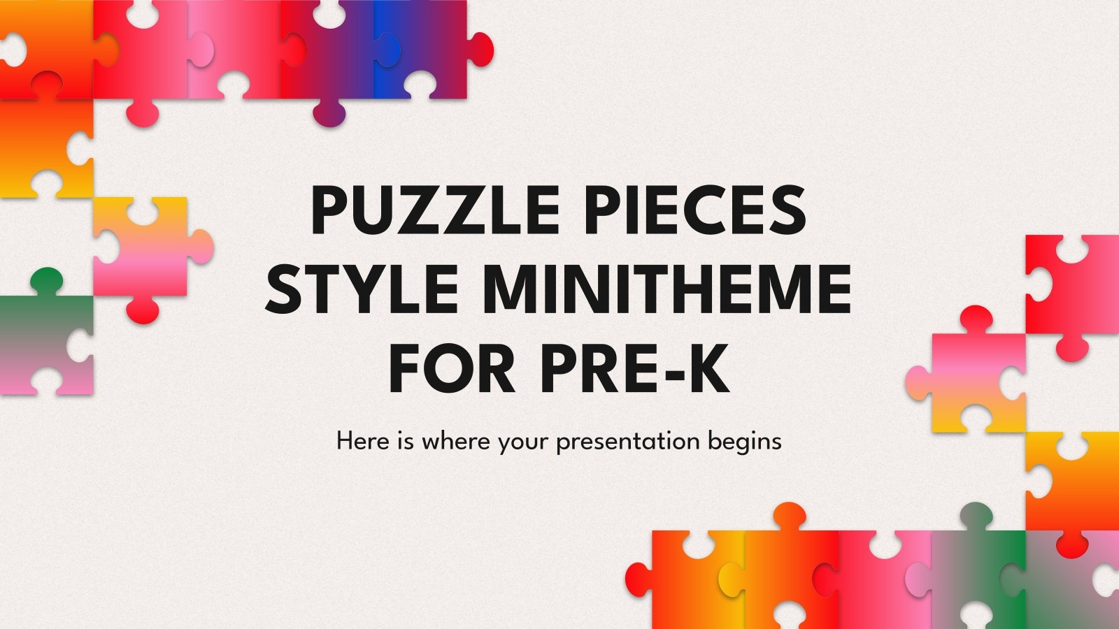 Free Puzzle styled Templates For Google Slides PowerPoint Free Puzzle styled Templates For Google Slides PowerPoint