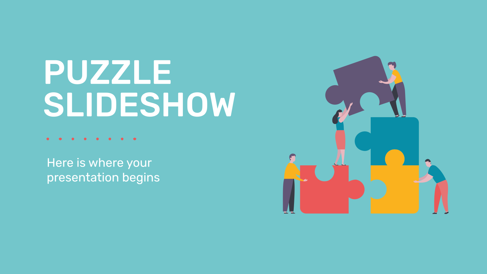 Free Puzzle styled Templates For Google Slides PowerPoint