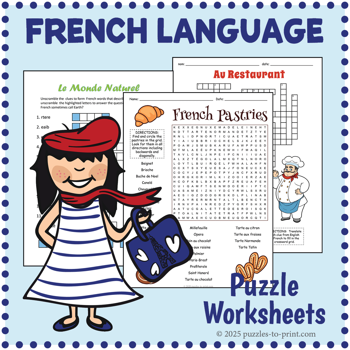 French Word Puzzles French Word Puzzles