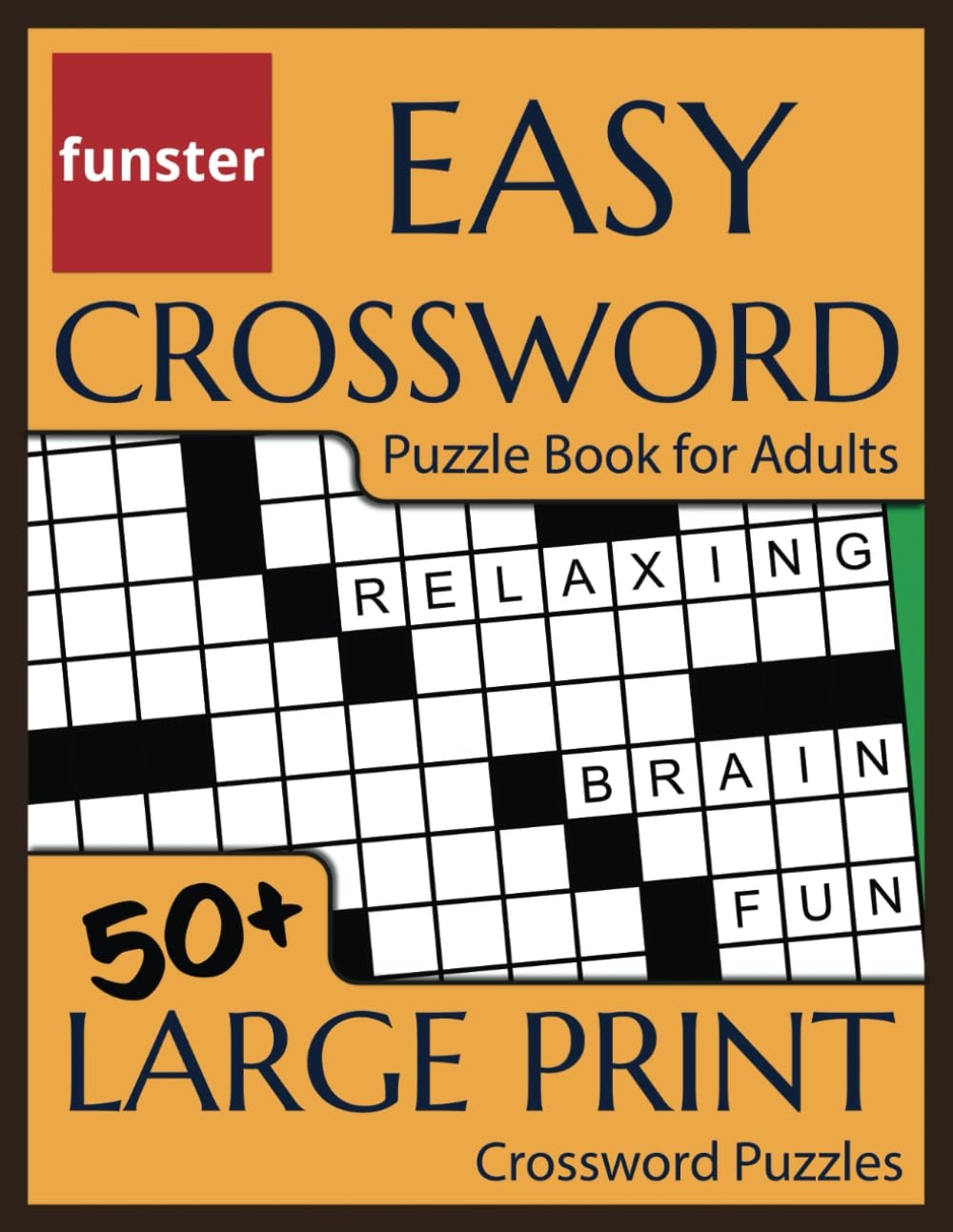 Funster Easy Crossword Puzzle Book For Adults 50 Large Print Crossword Puzzles Fun For All Including Seniors Timmerman Charles Funster Worksheets Library