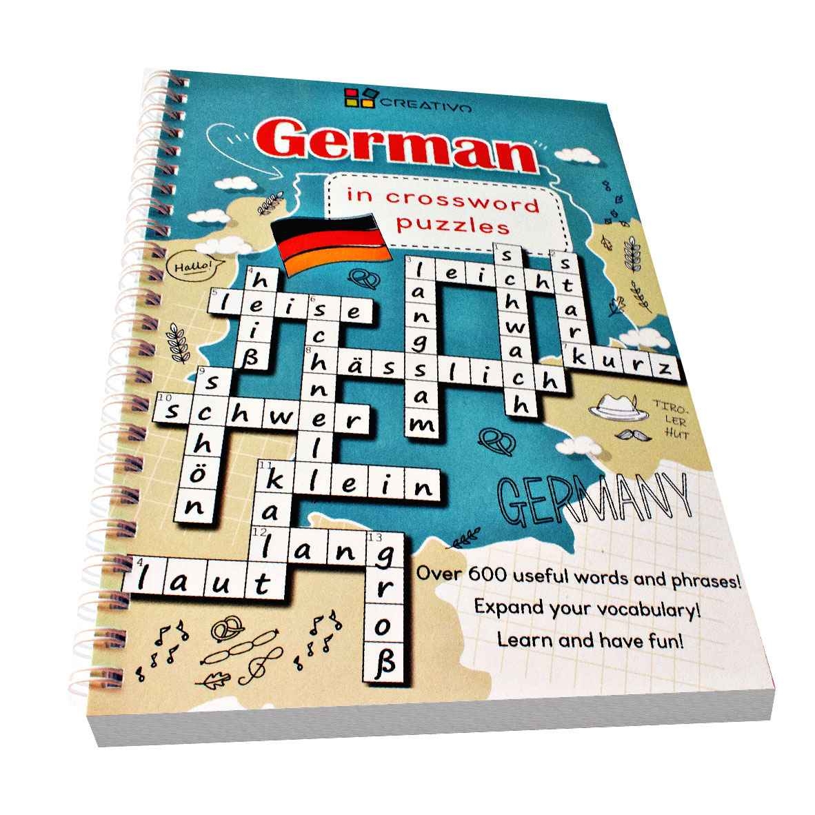 GERMAN IN CROSSWORD PUZZLES Book To Learn German Vocabulary Creativo Gry Do Nauki J zyka Angielskiego
