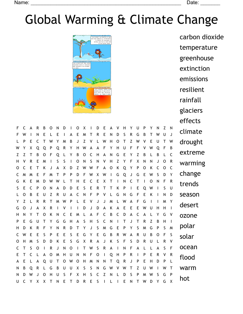 Global Warming Crossword WordMint