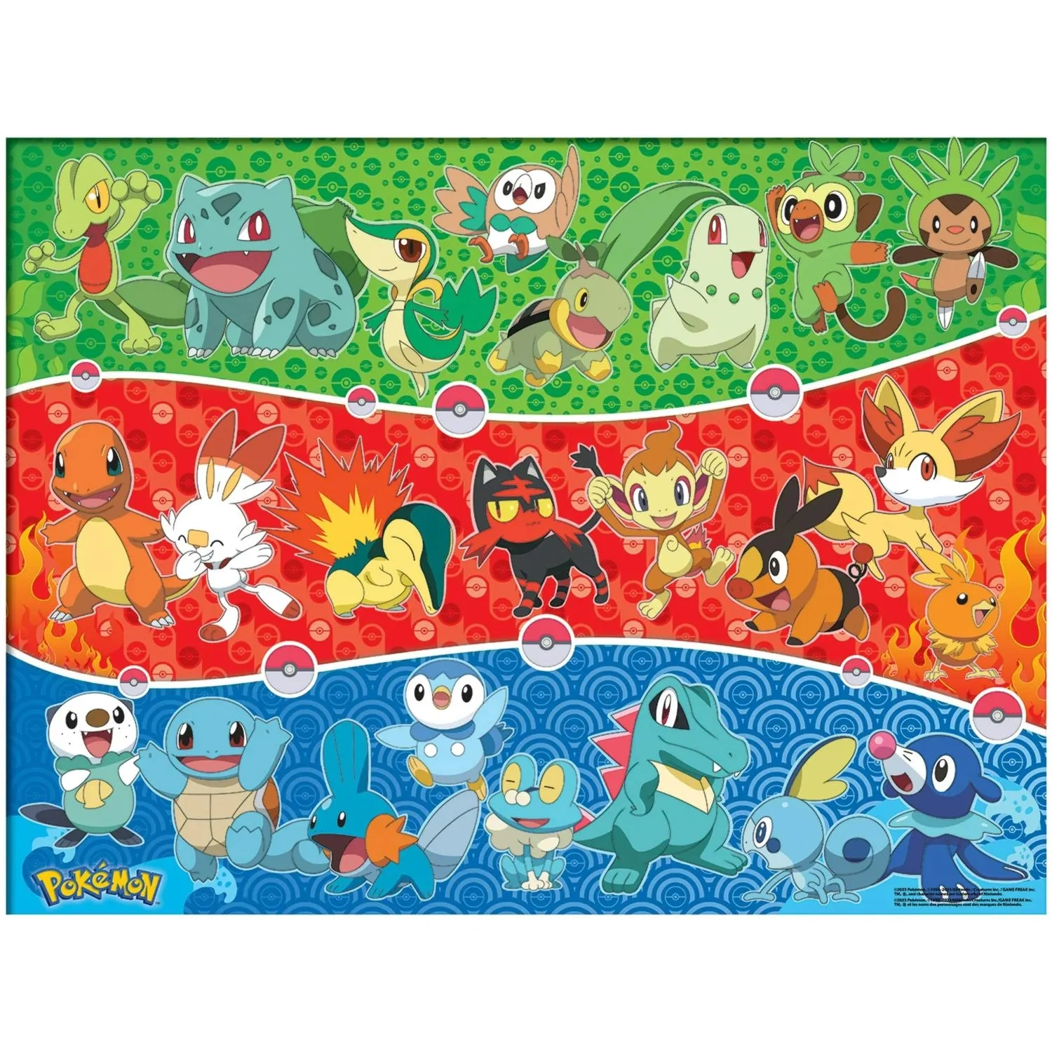 Grass Fire Water Pokemon Foil Scratch And Dent 500 Piece Jigsaw Puzzle By Ceaco Puzzle Warehouse Grass Fire Water Pokemon Foil Scratch And Dent 500 Piece Jigsaw Puzzle By Ceaco Puzzle Warehouse