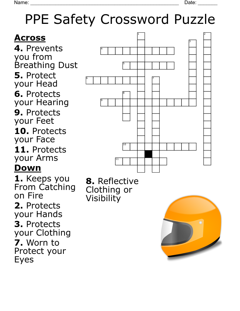 HEALTH AND SAFETY Crossword WordMint