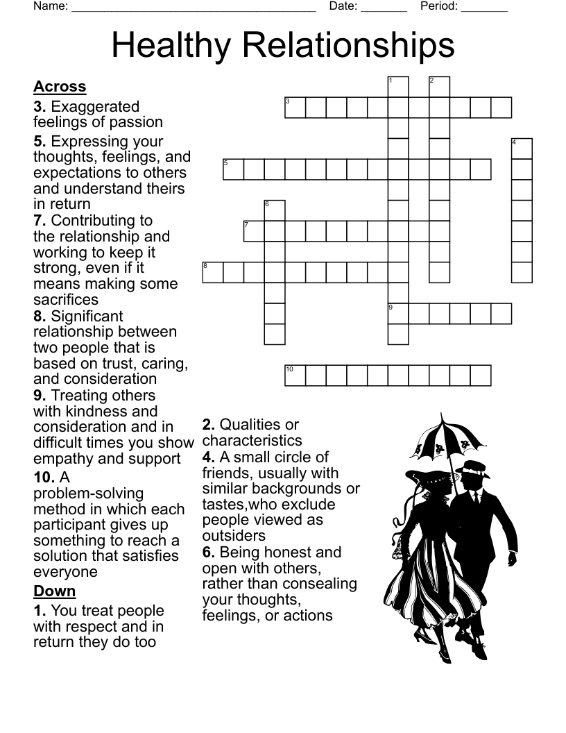 Healthy Friendship Word Search WordMint